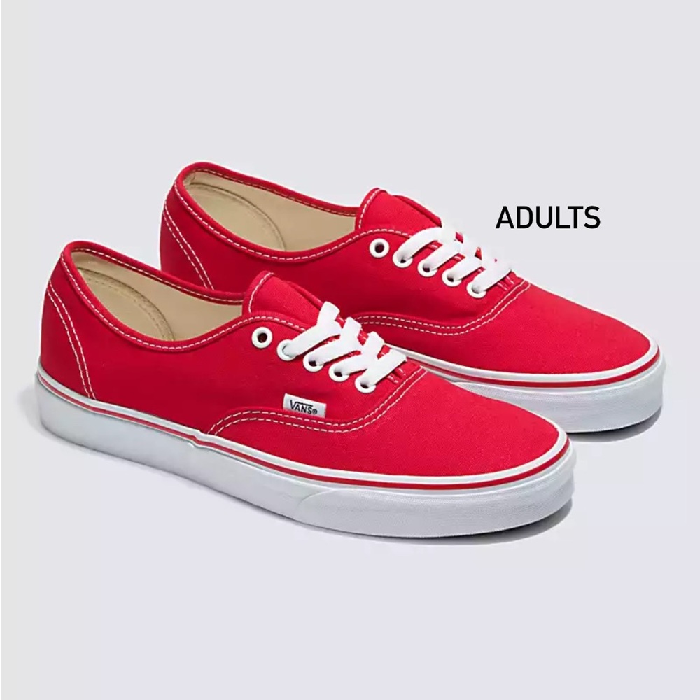 Authentic Red Vans